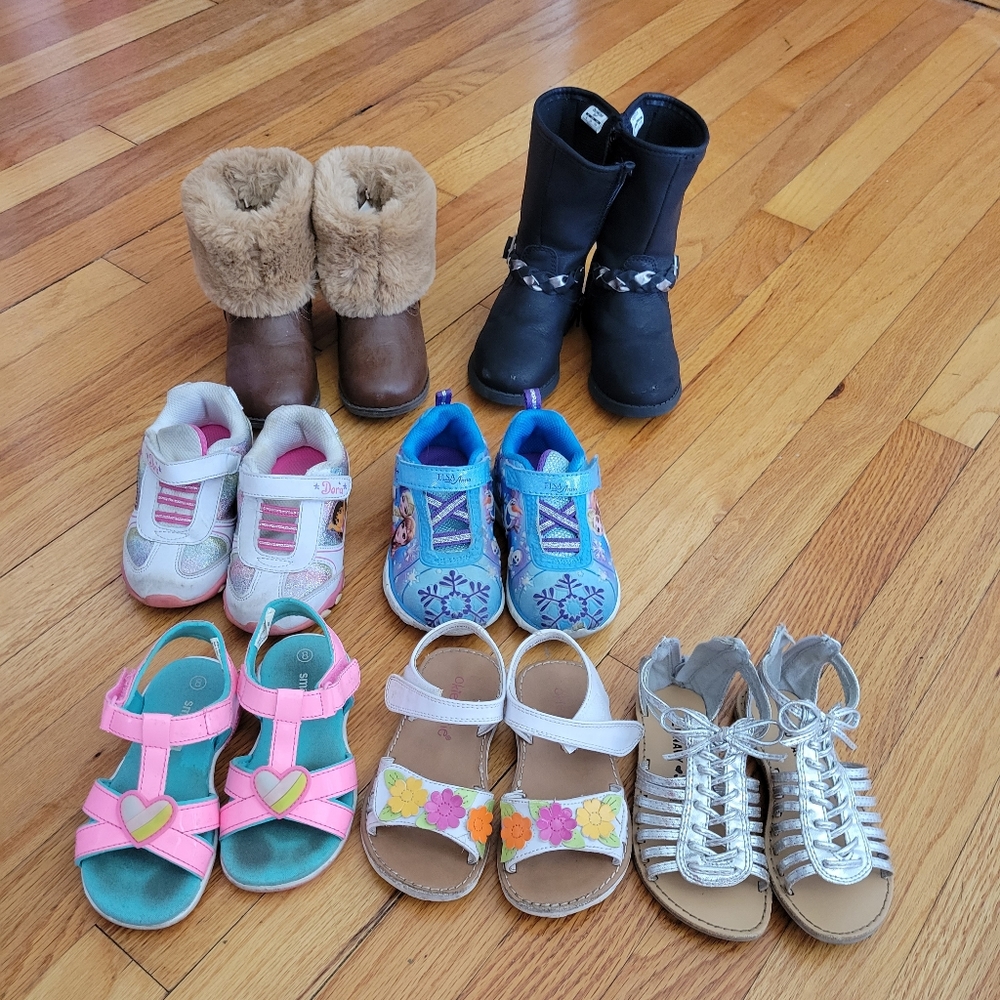 Size 8 little girl shoe bundle